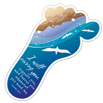 FOOTPRINTS VINYL STICKER