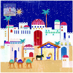 AWAY IN A MANGER CHRISTMAS CARDS