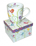 BIRDS AND PLANTS PHILIPPIANS 4:4 MUG